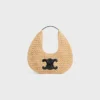Rafya ve Dana Derisinden CELINE Classic Panier Hobo Çanta Rafya ve Dana Derisinden CELINE Classic Panier Hobo Çanta