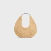 Rafya ve Dana Derisinden CELINE Classic Panier Hobo Çanta Rafya ve Dana Derisinden CELINE Classic Panier Hobo Çanta