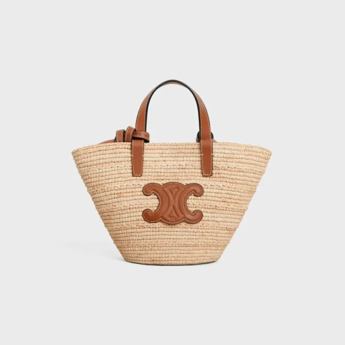 Rafya ve Dana Derisinden Nano Supple CELINE Classic Panier Rafya ve Dana Derisinden Nano Supple CELINE Classic Panier