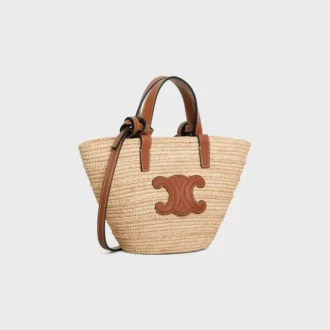 Rafya ve Dana Derisinden Nano Supple CELINE Classic Panier