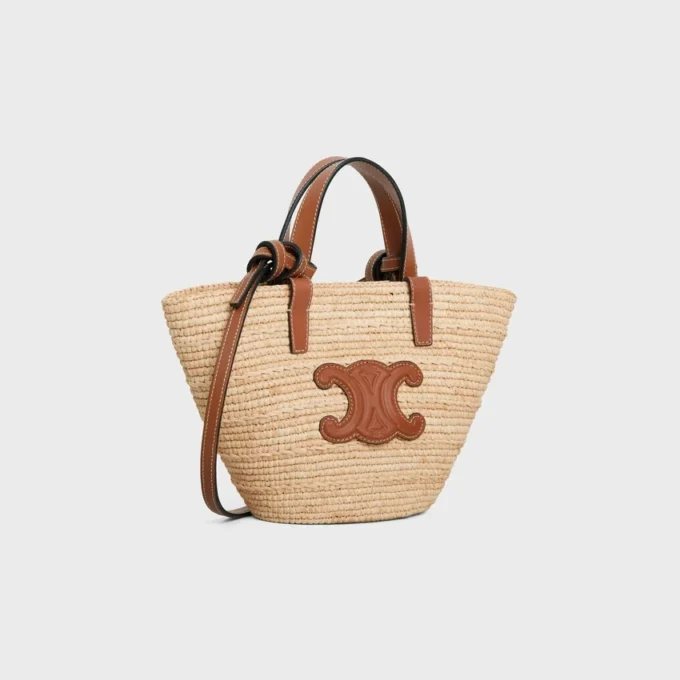 Rafya ve Dana Derisinden Nano Supple CELINE Classic Panier Rafya ve Dana Derisinden Nano Supple CELINE Classic Panier