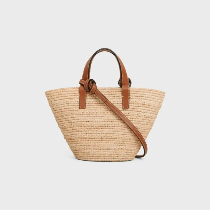 Rafya ve Dana Derisinden Nano Supple CELINE Classic Panier Rafya ve Dana Derisinden Nano Supple CELINE Classic Panier