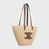 Rafya ve Dana Derisinden Orta Boy Esnek CELINE Classic Panier Rafya ve Dana Derisinden Orta Boy Esnek CELINE Classic Panier