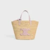 Rafya ve Dana Derisinden Teen Supple CELINE Classic Panier Rafya ve Dana Derisinden Teen Supple CELINE Classic Panier