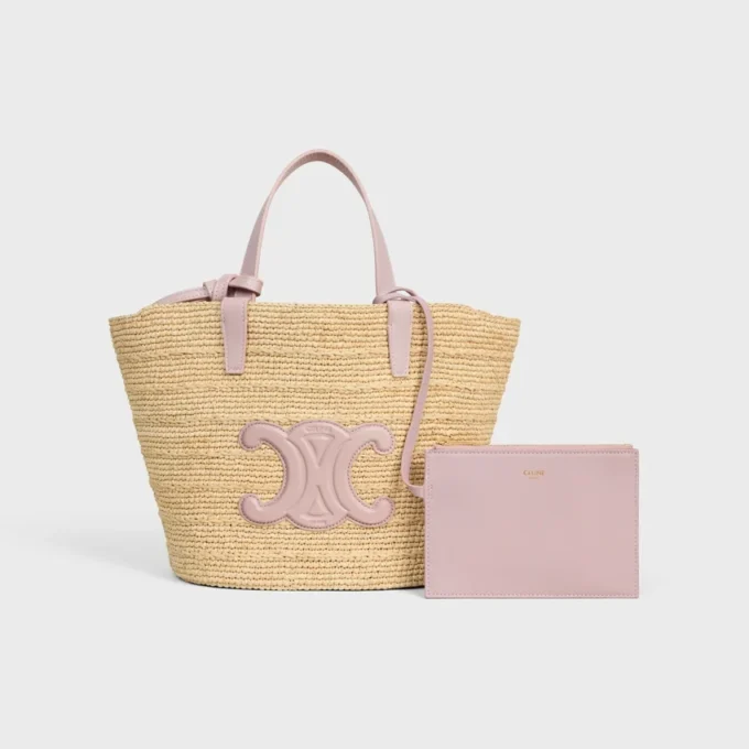Rafya ve Dana Derisinden Teen Supple CELINE Classic Panier Rafya ve Dana Derisinden Teen Supple CELINE Classic Panier