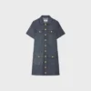 Raw Wash Denim Mini Elbise Raw Wash Denim Mini Elbise