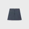 Raw Wash Denim Trapeze Mini Etek Raw Wash Denim Trapeze Mini Etek