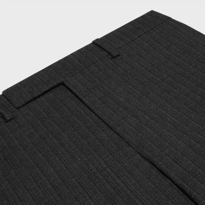 Retro Çizgili Yün Mods Pantolon Retro Çizgili Yün Mods Pantolon