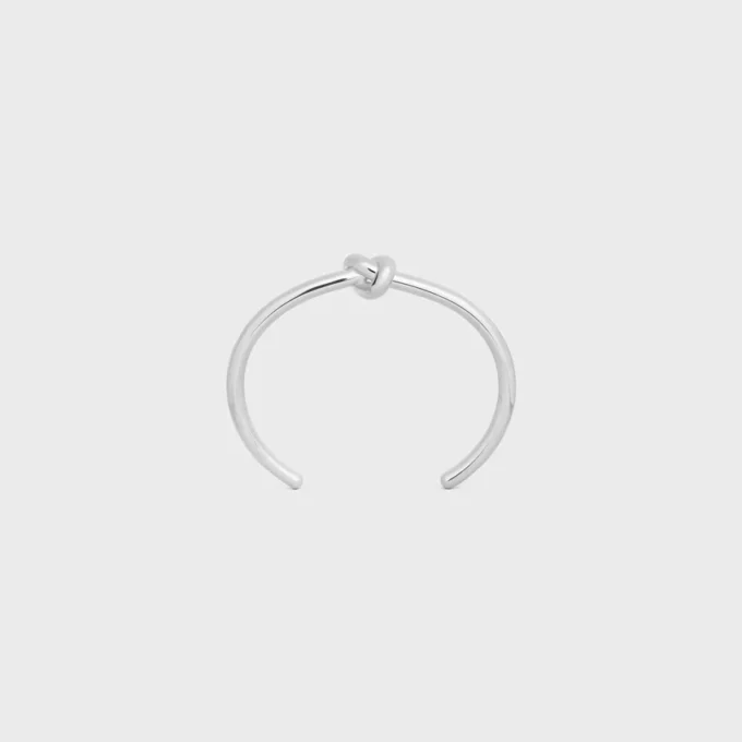 Rodyum Kaplamalı Pirinç Knot Bileklik Rodyum Kaplamalı Pirinç Knot Bileklik