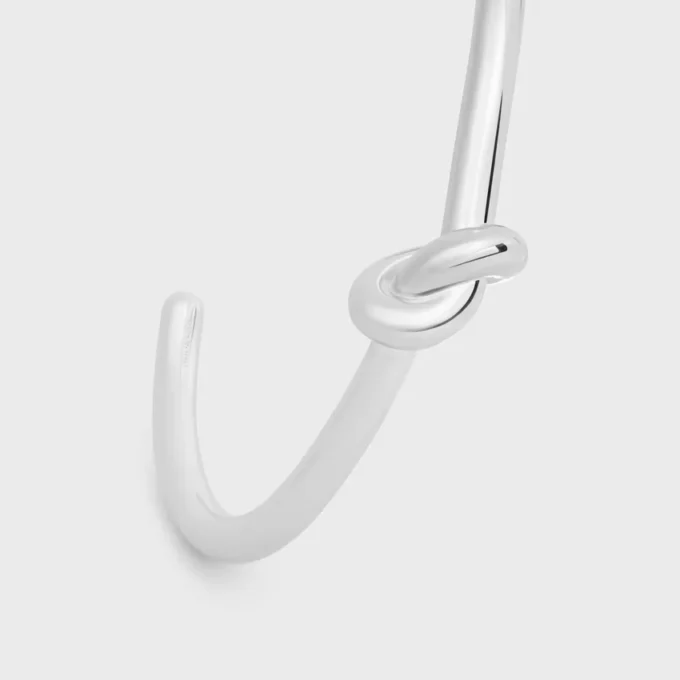 Rodyum Kaplamalı Pirinç Knot Bileklik Rodyum Kaplamalı Pirinç Knot Bileklik