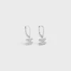 Rodyum Kaplamalı Pirinç ve Kristal Triomphe Rhinestone Küpeler Rodyum Kaplamalı Pirinç ve Kristal Triomphe Rhinestone Küpeler