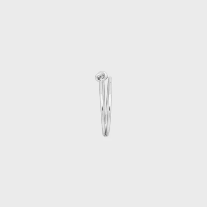Rodyum Kaplamalı Pirinçten Knot Çift Manşet Rodyum Kaplamalı Pirinçten Knot Çift Manşet