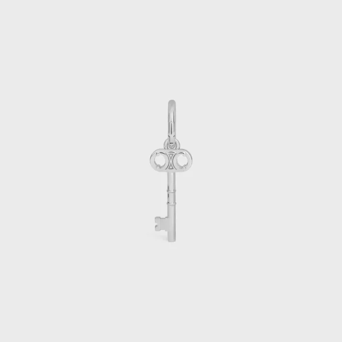 Rodyum Kaplamalı Pirinçten Üretilmiş Triomphe Anahtar Charms Rodyum Kaplamalı Pirinçten Üretilmiş Triomphe Anahtar Charms