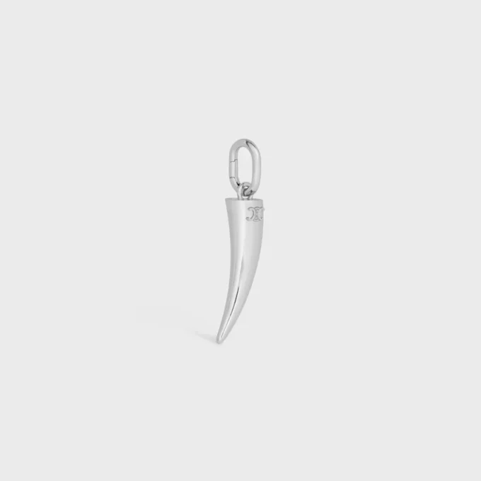 Rodyum Kaplamalı Pirinçten Yapılmış Boynuz Şeklinde Charms Rodyum Kaplamalı Pirinçten Yapılmış Boynuz Şeklinde Charms