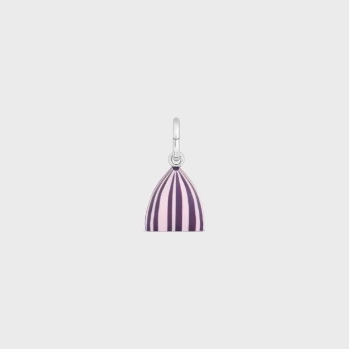 Rodyum Kaplamalı Reçine ve Pirinçten Üretilmiş Berlingot Charms Rodyum Kaplamalı Reçine ve Pirinçten Üretilmiş Berlingot Charms
