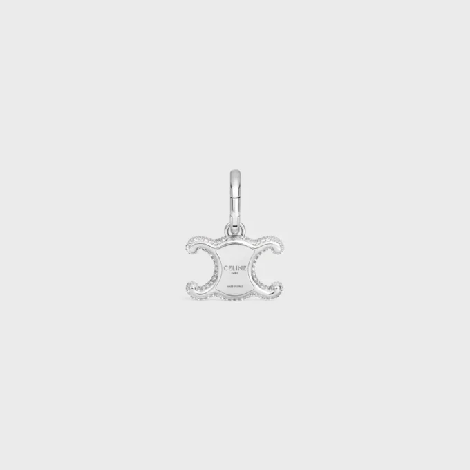 Rodyum Kaplamalı Strass ve Pirinçten Üretilmiş CELINE Charms Triomphe Rodyum Kaplamalı Strass ve Pirinçten Üretilmiş CELINE Charms Triomphe