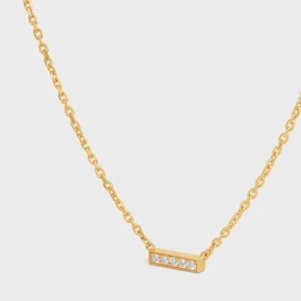 Sarı Altın ve Pırlantalı CELINE Line Kolye