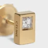 Sarı Altın ve Pırlantalı CELINE Sentimental Çift Kare Küpe Sarı Altın ve Pırlantalı CELINE Sentimental Çift Kare Küpe