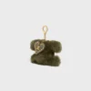 Shearling ve Dana Derisinden Triomphe Ponpon Charm Shearling ve Dana Derisinden Triomphe Ponpon Charm