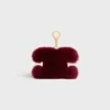 Shearling ve Dana Derisinden Triomphe Ponpon Charm