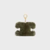 Shearling ve Dana Derisinden Triomphe Ponpon Charm Shearling ve Dana Derisinden Triomphe Ponpon Charm