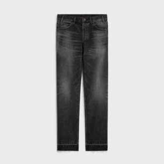 Siyah Ice Rinse Wash Denim Wesley Jeans