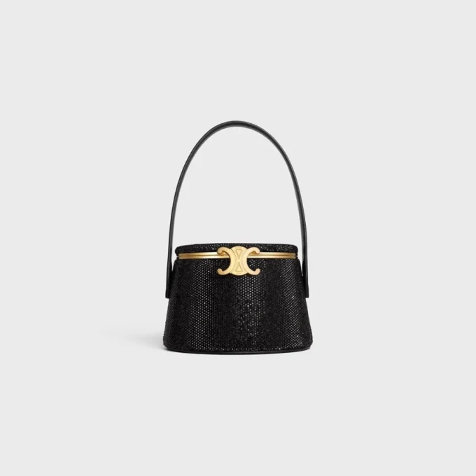 Strass detaylı süet dana derisi CELINE Nina Minaudiere Strass detaylı süet dana derisi CELINE Nina Minaudiere