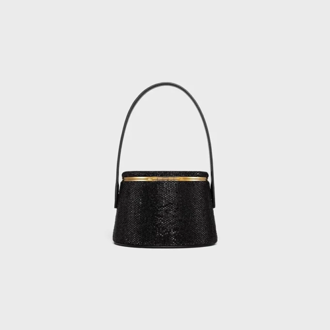 Strass detaylı süet dana derisi CELINE Nina Minaudiere Strass detaylı süet dana derisi CELINE Nina Minaudiere