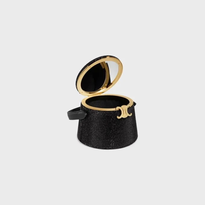Strass detaylı süet dana derisi CELINE Nina Minaudiere Strass detaylı süet dana derisi CELINE Nina Minaudiere