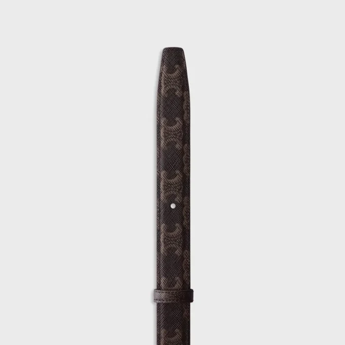 Taurillon Deri ve Triomphe Canvas 25 mm Çift Taraflı Kayış Taurillon Deri ve Triomphe Canvas 25 mm Çift Taraflı Kayış