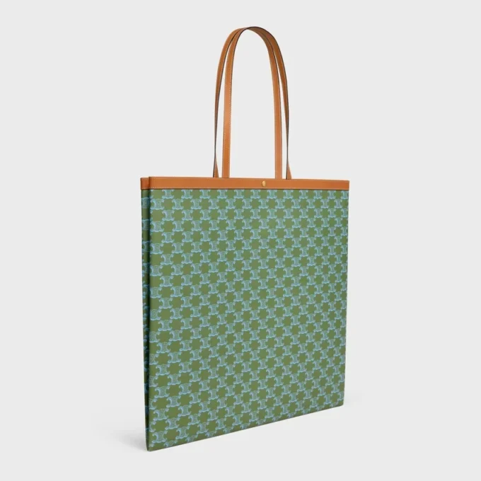 Triomphe Canvas Büyük Düz Alışveriş Çantası Triomphe Canvas Büyük Düz Alışveriş Çantası