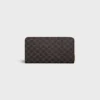Triomphe Canvas Büyük Fermuarlı Cüzdan Triomphe Canvas Büyük Fermuarlı Cüzdan