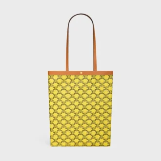 Triomphe Canvas Orta Boy Düz Alışveriş Çantası