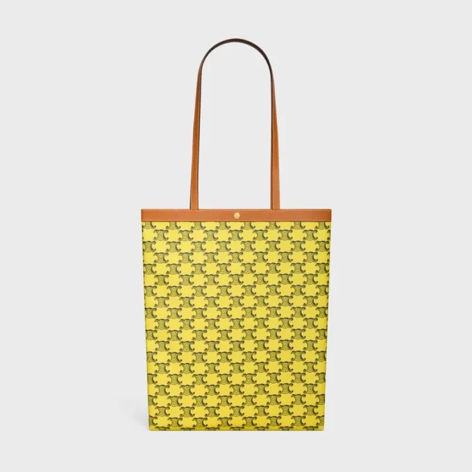 Triomphe Canvas Orta Boy Düz Alışveriş Çantası Triomphe Canvas Orta Boy Düz Alışveriş Çantası