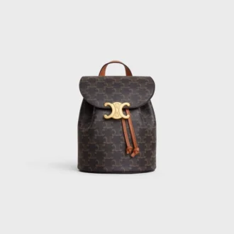 Triomphe Canvas ve Dana Derisi CELINE Bonnie Sırt Çantası