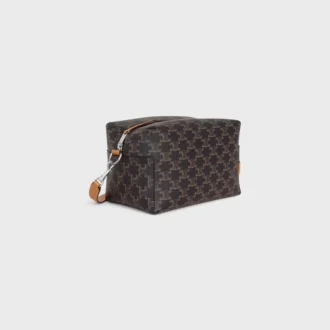 Triomphe Canvas ve Dana Derisi Crossbody Çanta