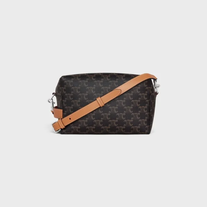 Triomphe Canvas ve Dana Derisi Crossbody Çanta Triomphe Canvas ve Dana Derisi Crossbody Çanta