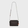 Triomphe Canvas ve Dana Derisi Crossbody Çanta Triomphe Canvas ve Dana Derisi Crossbody Çanta