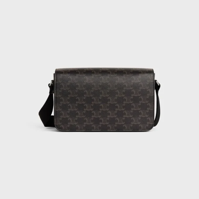 Triomphe Canvas ve Dana Derisi Flap Messenger Çanta Triomphe Canvas ve Dana Derisi Flap Messenger Çanta