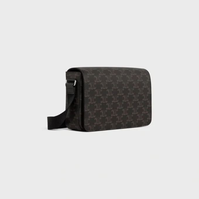 Triomphe Canvas ve Dana Derisi Flap Messenger Çanta Triomphe Canvas ve Dana Derisi Flap Messenger Çanta