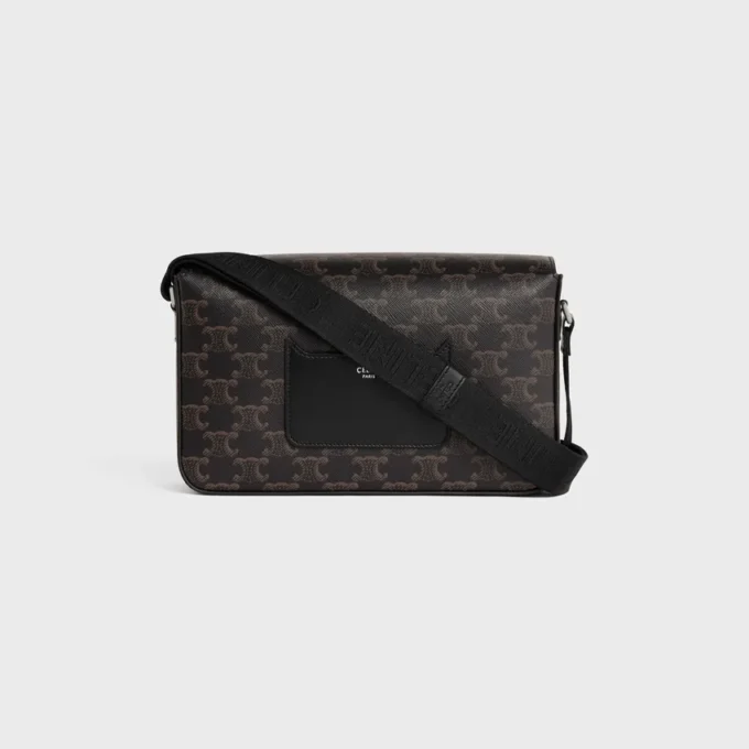 Triomphe Canvas ve Dana Derisi Flap Messenger Çanta Triomphe Canvas ve Dana Derisi Flap Messenger Çanta