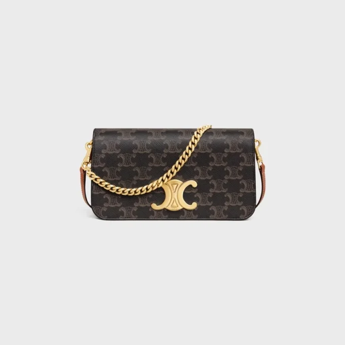 Triomphe Canvas ve Dana Derisi Multipochette Triomphe Canvas ve Dana Derisi Multipochette