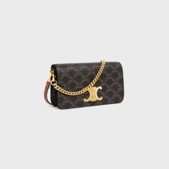 Triomphe Canvas ve Dana Derisi Multipochette