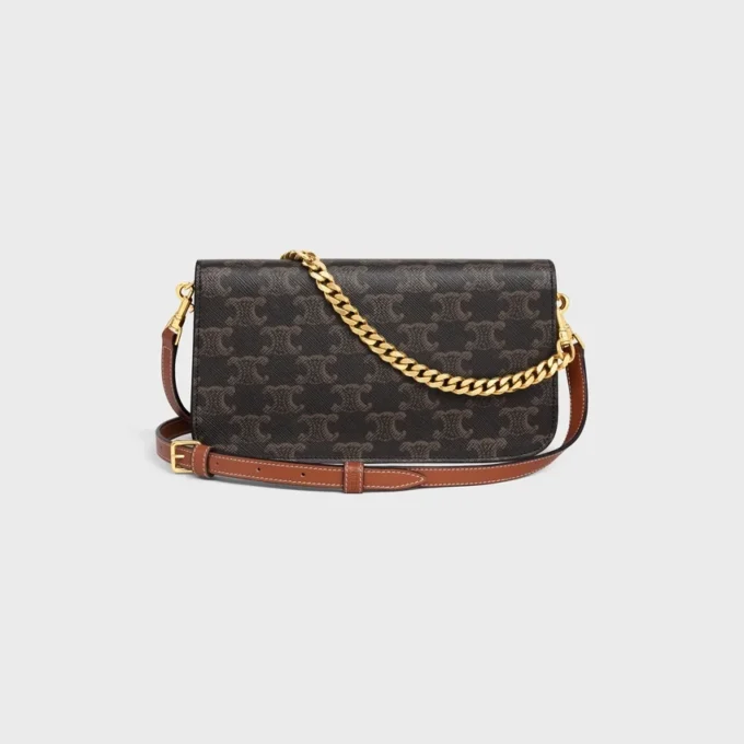 Triomphe Canvas ve Dana Derisi Multipochette Triomphe Canvas ve Dana Derisi Multipochette