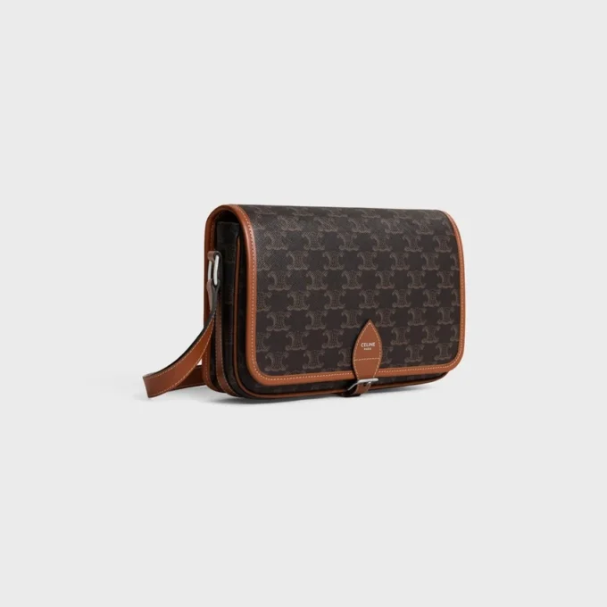Triomphe Canvas ve Dana Derisinden Küçük Folco Messenger Triomphe Canvas ve Dana Derisinden Küçük Folco Messenger