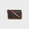Triomphe Canvas ve Dana Derisinden Küçük Folco Messenger Triomphe Canvas ve Dana Derisinden Küçük Folco Messenger