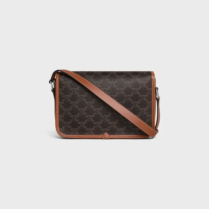 Triomphe Canvas ve Dana Derisinden Küçük Folco Messenger Triomphe Canvas ve Dana Derisinden Küçük Folco Messenger