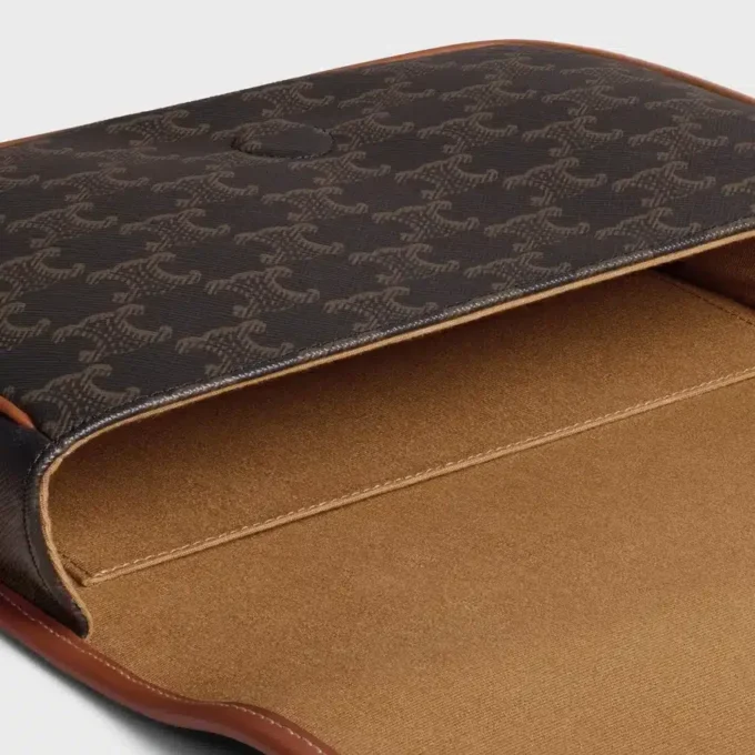 Triomphe Canvas ve Dana Derisinden Küçük Folco Messenger Triomphe Canvas ve Dana Derisinden Küçük Folco Messenger