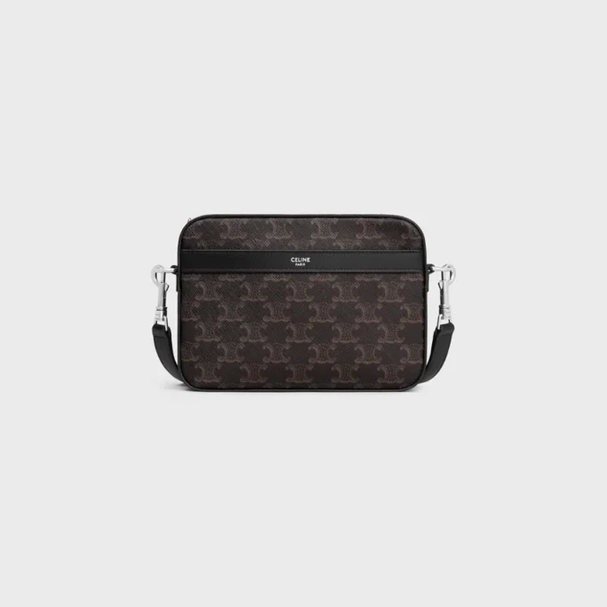 Triomphe Canvas ve Dana Derisinden Küçük Messenger Çanta Triomphe Canvas ve Dana Derisinden Küçük Messenger Çanta