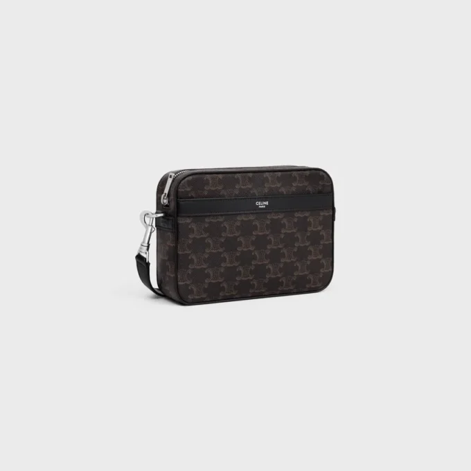 Triomphe Canvas ve Dana Derisinden Küçük Messenger Çanta Triomphe Canvas ve Dana Derisinden Küçük Messenger Çanta